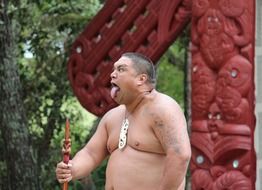 man making a faces in New Zealand