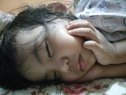 little girl's sweet dream