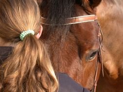 photo of the woman and horse