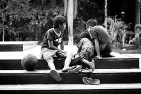 boy playing basketball