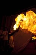 fire-eater man