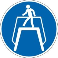 use walkway as a sign