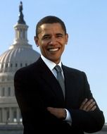 Smiling barack hussein obama president usa