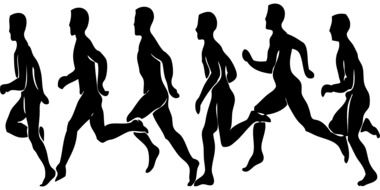 runners silhouettes drawing