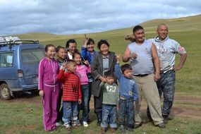 Family in Mongolia