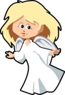 drawn cartoon angel