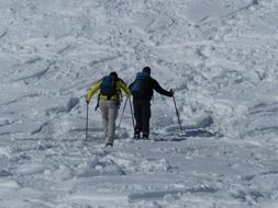 wanderer people snow shoe trek day tour