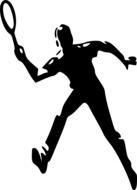 man playing tennis