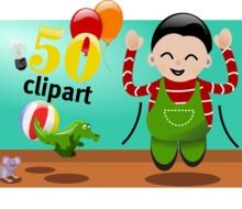 Celebration of the birthday clipart