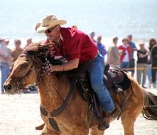 cowboy riding a horse