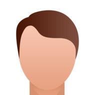 Clipart of painted male avatar