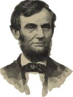 portrait of abraham lincoln president of the usa