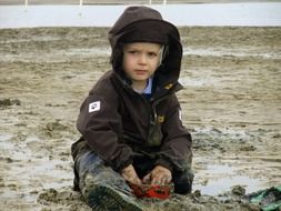 child on north beach
