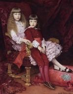portrait of children artist Gabriel Ferrier
