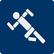 clipart of running sprinting man sign