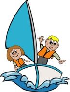 children in a sailboat as an illustration