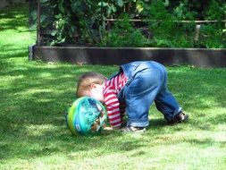 child play with ball