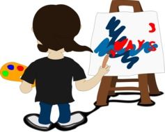 young painter artist