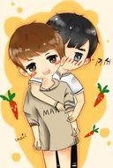 cartoon boys drawing