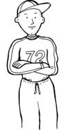 person boy drawing