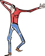 graphic comic image of a puzzled person