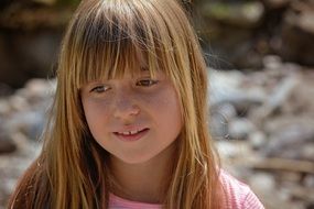 little girl with blond hair