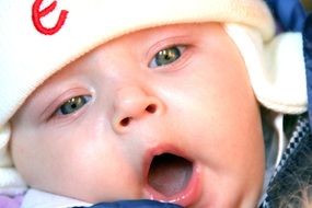 portrait of a kid with open mouth