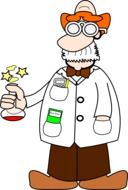 drawn cartoon professor