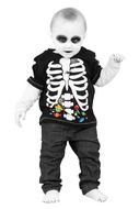 baby in skeleton costume for halloween