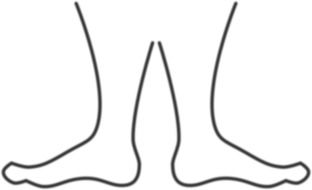 legs as a graphic sketch