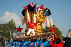 Drum stand on festival