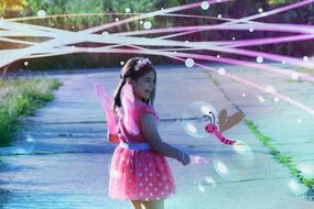 little girl like a fairy