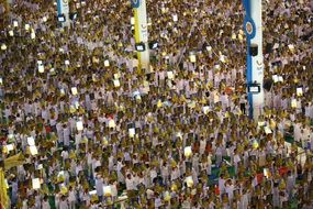 buddhists crowd people