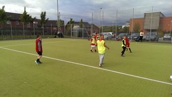 boys on the football field