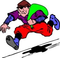 stealing robber drawing