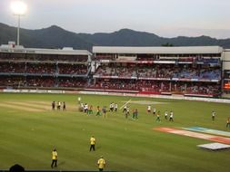 croquet game in the stadium