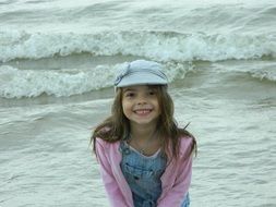 Girl rests on the beach