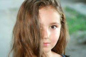 Portrait of the beautiful girl
