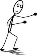 boxer stickman drawing