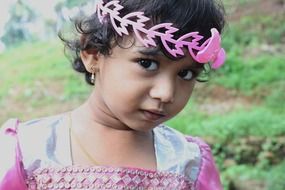 pleasing child cute portrait