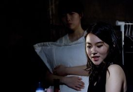 the play in the theater