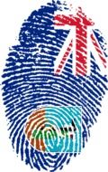 fingerprint in form of montserrat flag