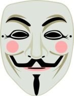 white mask of the fawkes