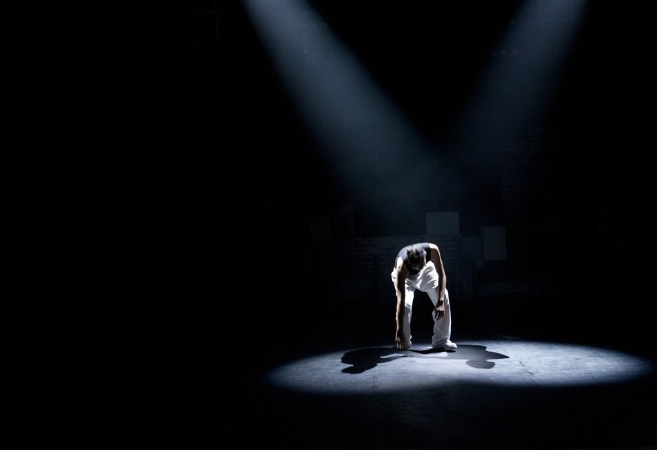a person on the stage