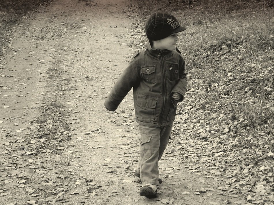 Baby on the path