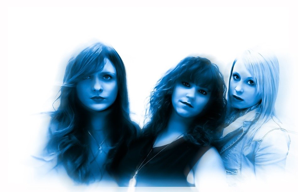 insanely beautiful girls blue portrait