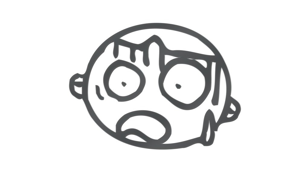 graphic image of a caricature face