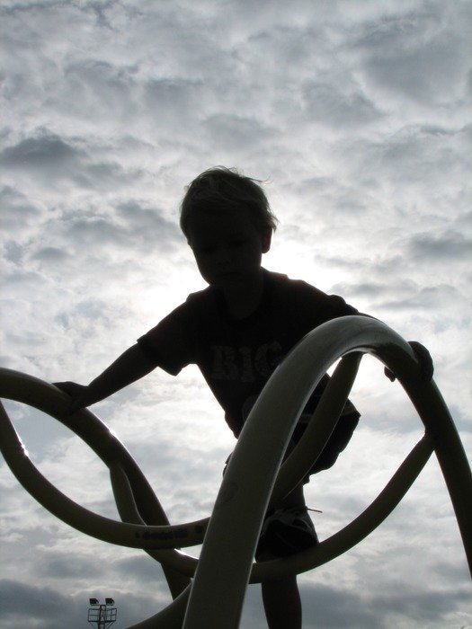 climbing play silhouette