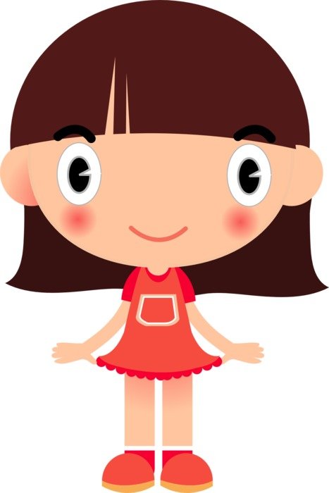 to draw a girl with hair bob