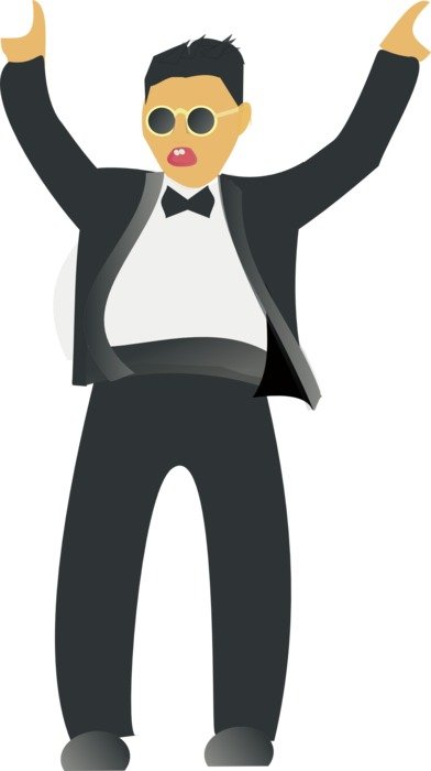 drawn dancing gangman